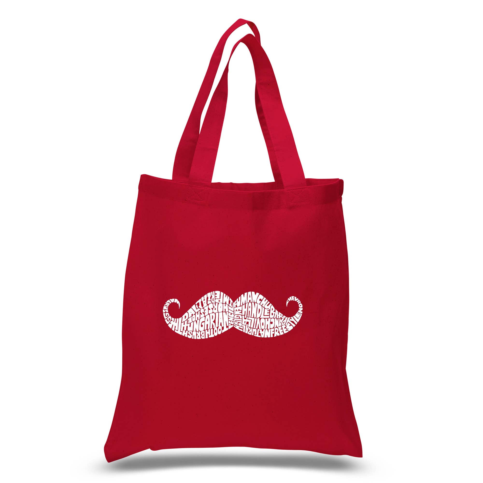 LA Pop Art - Wholesale Tote Bag - Women's - LA Pop Art Word Art Tote Bag - WAYS TO STYLE A MOUSTACHE10