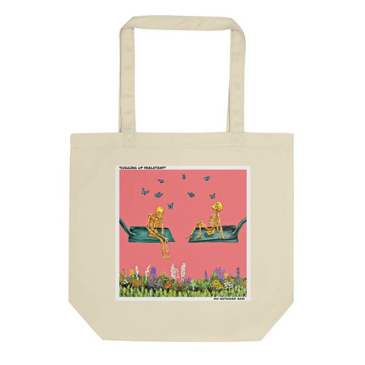 Digging Up Skeletons Tote for wholesale by KH Artwork