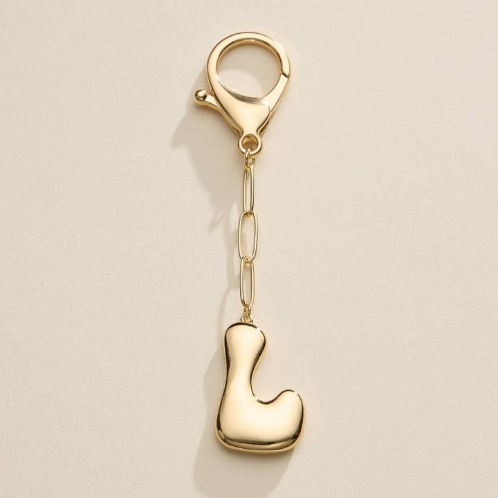 Frem – Porta-chaves - Mulher por atacado – Chaveiro com Letra em Estilo Bubble e Pingente para Bolsa30