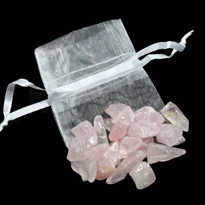 Rose Quartz Crystal Chips (20g Bags) for wholesale by The Psychic Tree