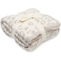 Thomas and Lee Company - Wholesale Throw Blanket - Luxe Leopard Throw Blanket - Stone Leopard3