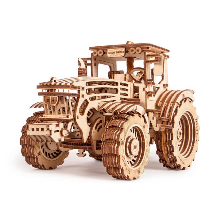 Wood Trick Tractor Wooden 3D Mechanical Model Kit for wholesale by WoodTrick