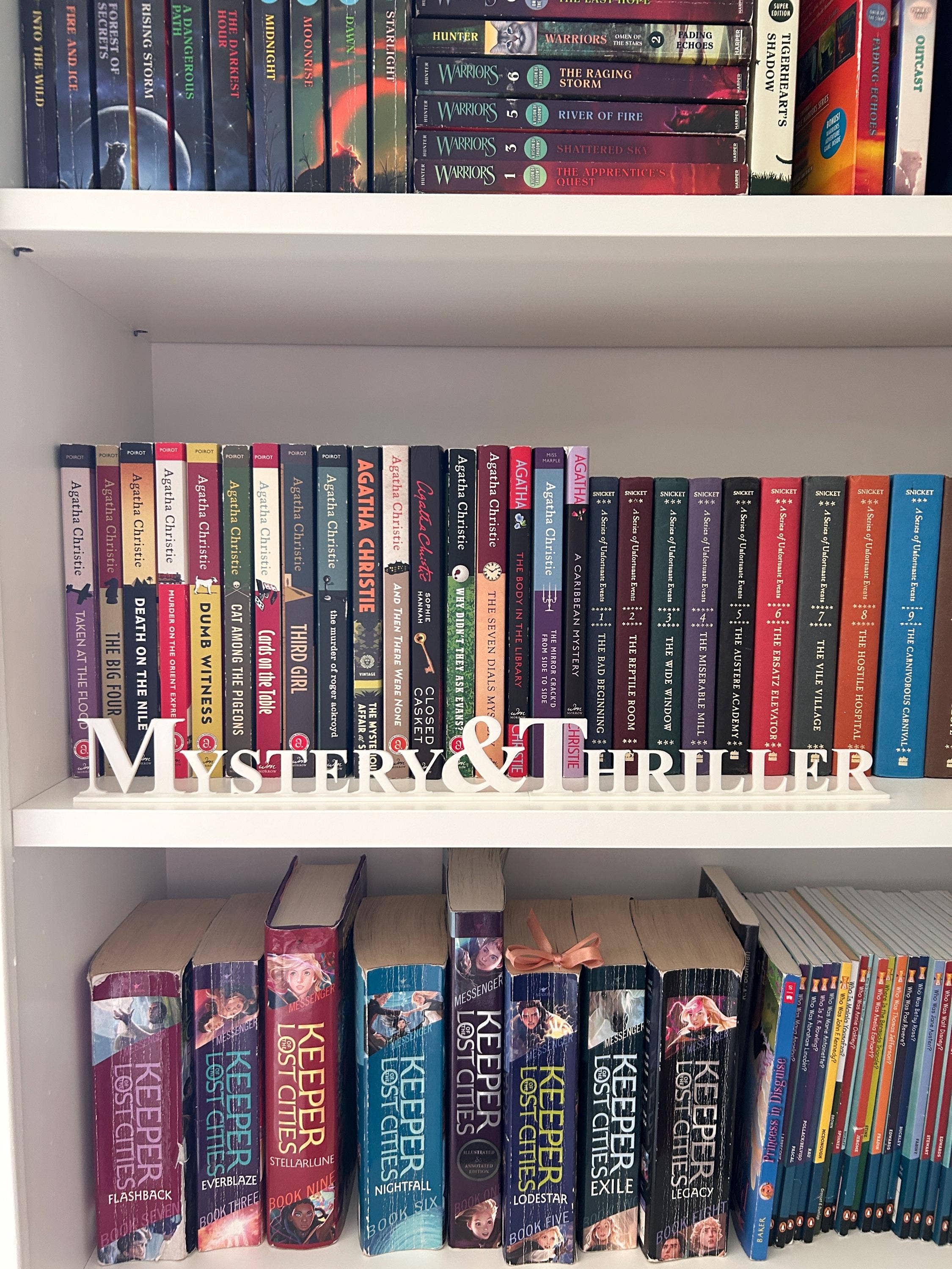 Modern Home Decorations – wholesale Sign – WHITE LIBRARY LEGENDS | Genre Signs | Bookshelf Signs7