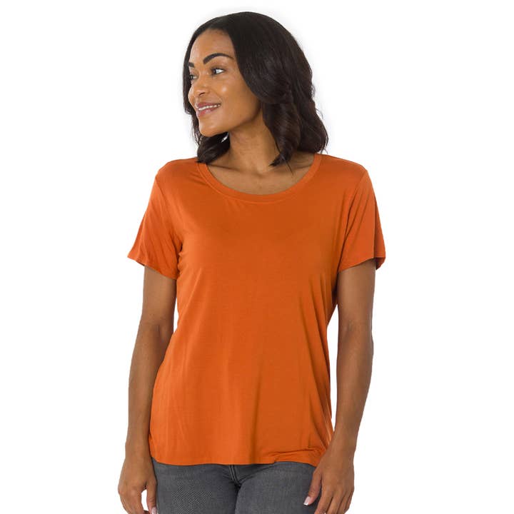 Flying Colors Apparel - Wholesale T-Shirt - Women's - The Scarlet Scoop Neck Tee3