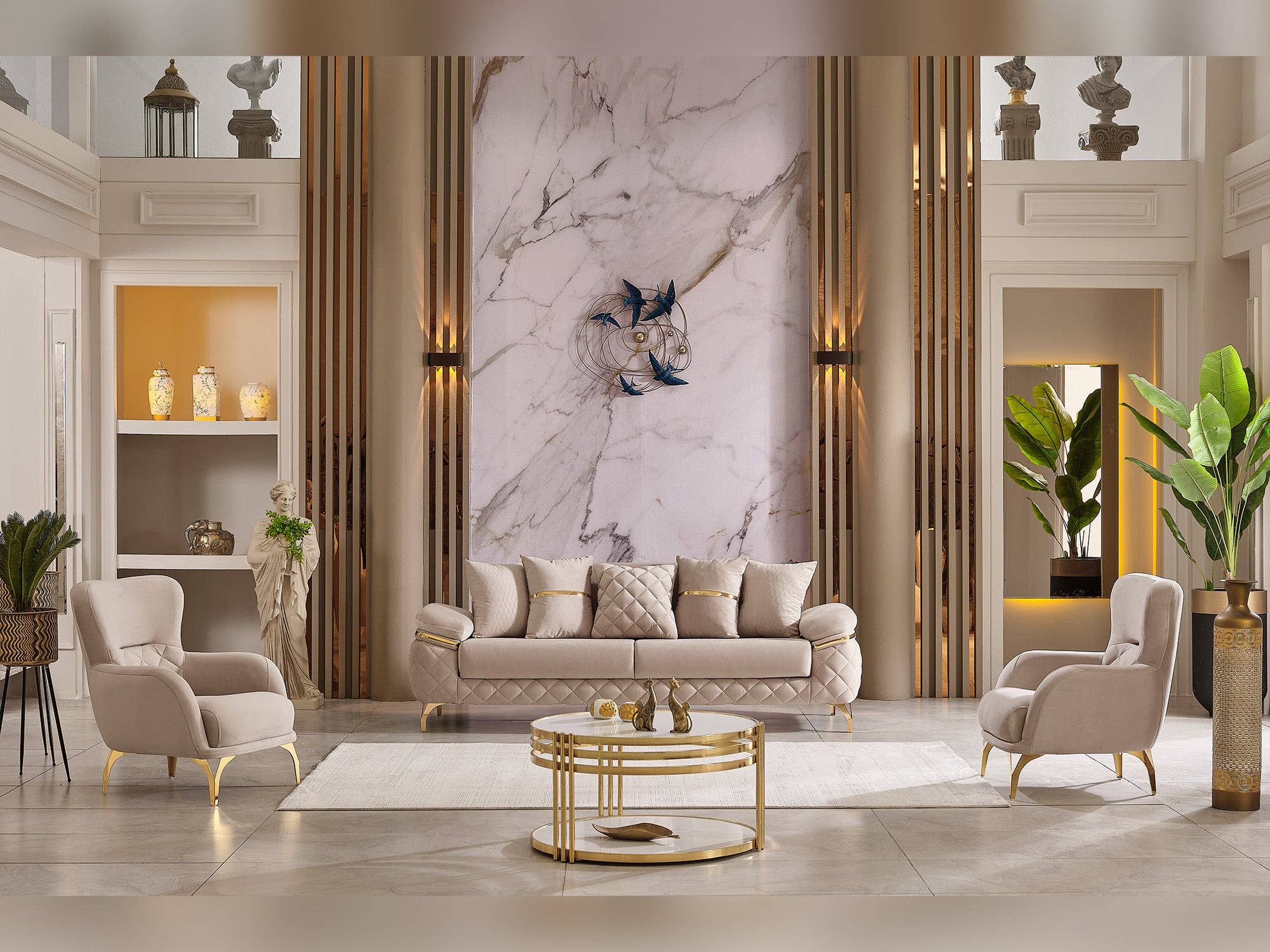 Orlando Convertible Sofa Beige for wholesale on Faire2