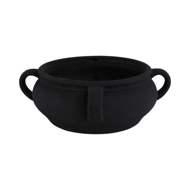 Sagebrook Home - Wholesale Decorative Plate/Dish/Bowl - 11 in. Black Textured Bowl with Handles