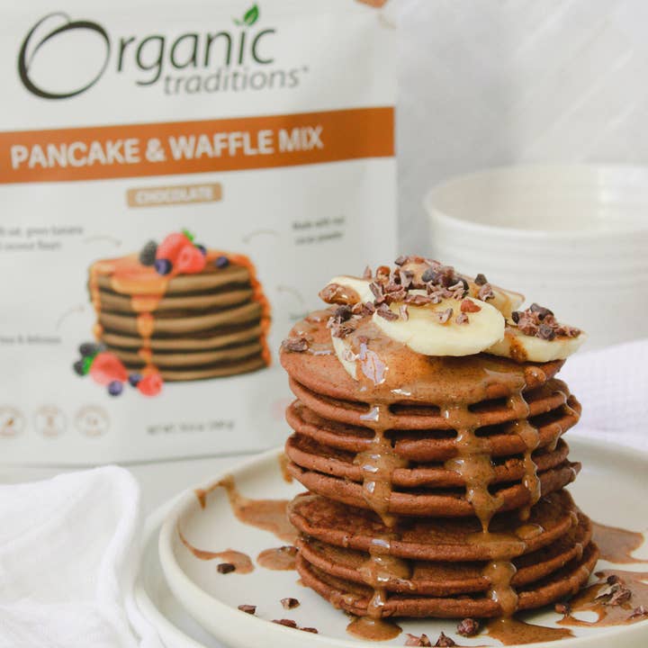 Organic Traditions - Wholesale Pancake mix - Pancake & Waffle Mix - Chocolate2