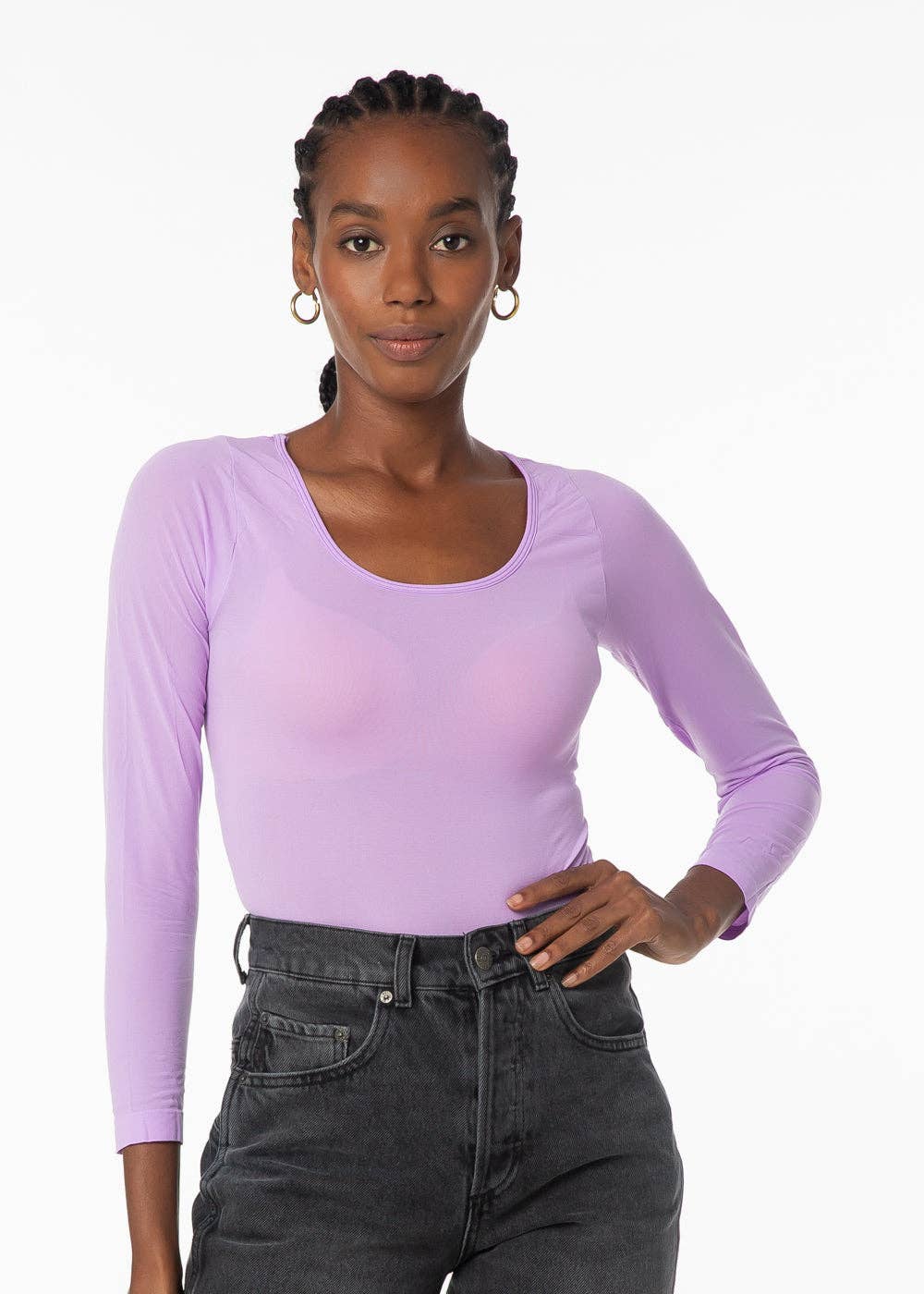 AMB Designs - Wholesale Knit Top - Women's - Solid Scoop Neck Second Skin Top7