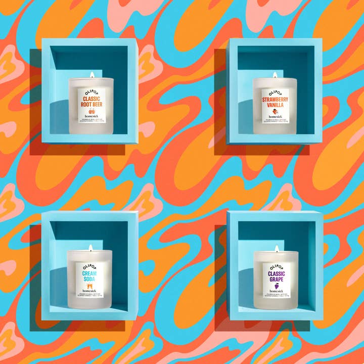 Homesick Candles - Wholesale Jar/Filled Candle - Olipop Variety Pack1