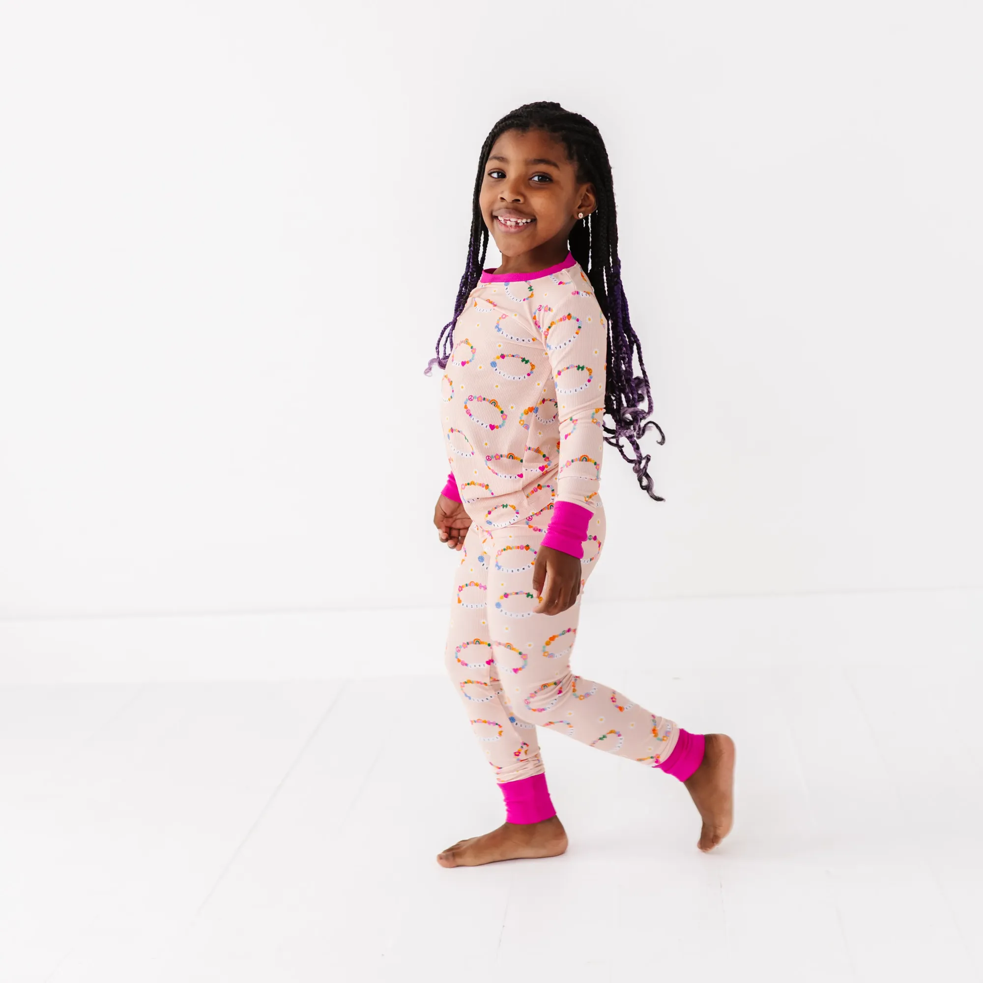 Kiki + Lulu – wholesale Sleepwear set – Kids – In My Bestie Era Ribbed Toddler/Big Kid Pajamas9