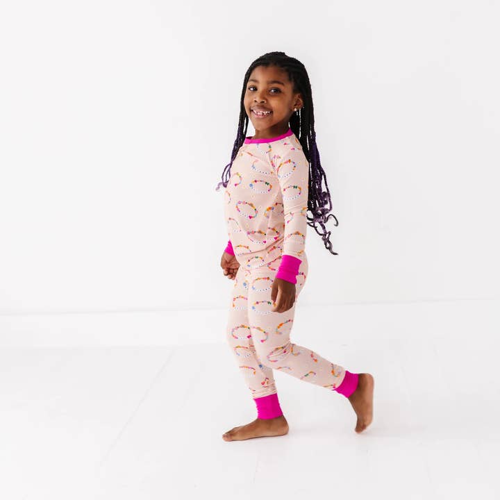 Kiki + Lulu – wholesale Sleepwear set – Kids – In My Bestie Era Ribbed Toddler/Big Kid Pajamas9