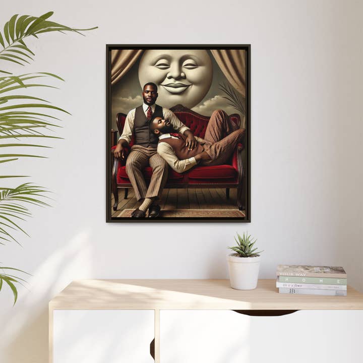 Walt & Pete - Wholesale Art Print - Missing Art Studies - Man In The Moon 00634