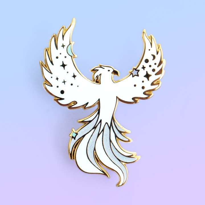 Joy Addict - Wholesale Lapel Pin/Button - Magical Phoenix Enamel Pin4