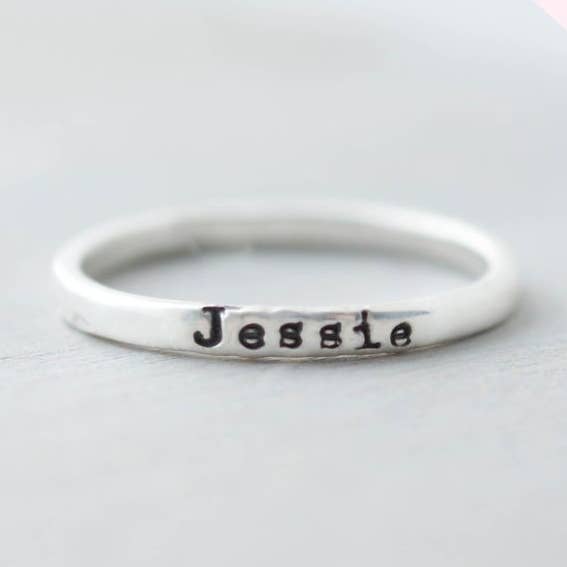 Simpli Stamped - Wholesale Band/Stacked Ring - Customizable Sterling Silver Rings for Women4