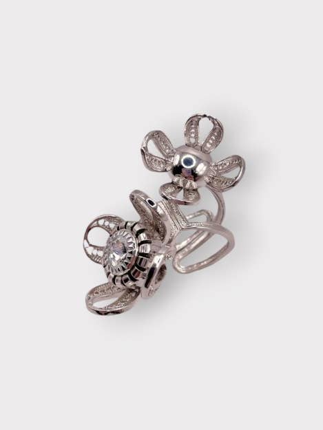 Doppelter FORTUNE-Ring Palladium für den Großhandel von Julie Sion