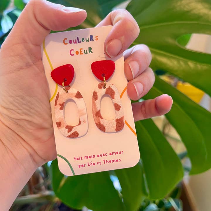 Mexico - Speckled Brown & Red for wholesale by Couleurs cœur