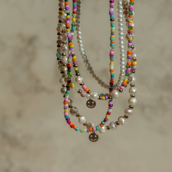 VIE EN BLEU - Wholesale Beaded/Pearl Necklace - Makenzie necklace5