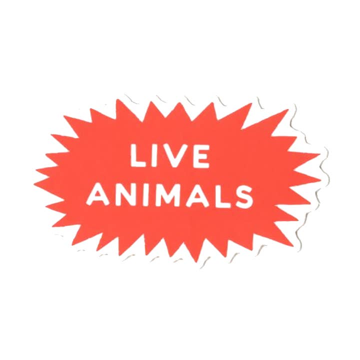 Adesivo Live Animals per la vendita all'ingrosso da parte di Power and Light Press