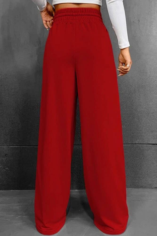 UNISHE - Wholesale Pants - Women's - Plain High Waist Wide Pants ZK6529