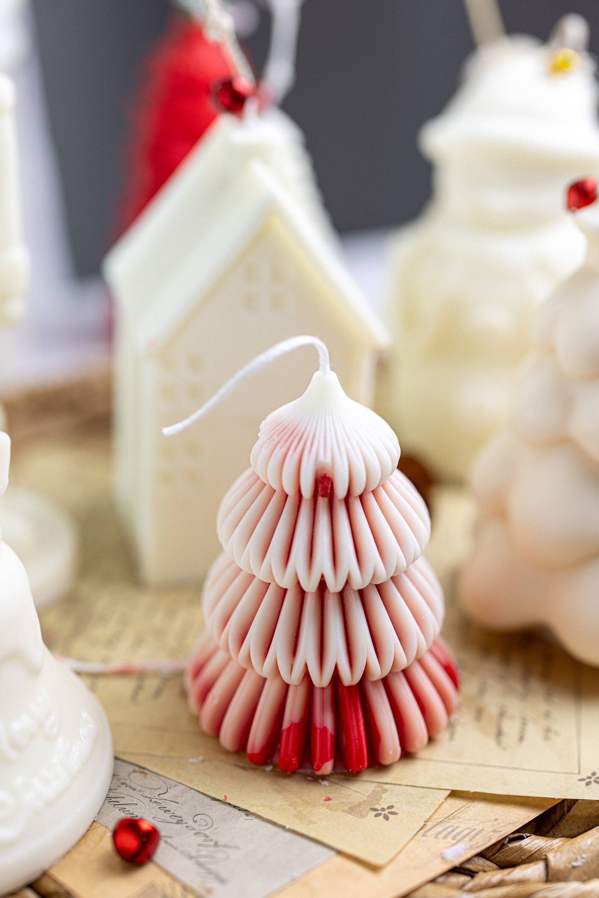 MySunshineCandless – Großhandel Geschenkkerze – Mehrschichtiger Weihnachtsbaum | Modern | Einzigartiges Kerzendekor |2