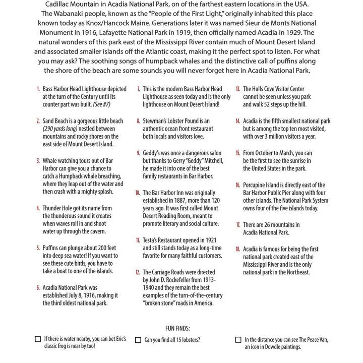 Boardwalk Puzzle Company - Wholesale Puzzle - Adult - Acadia National Park - Mini Puzzle - 250 Piece5