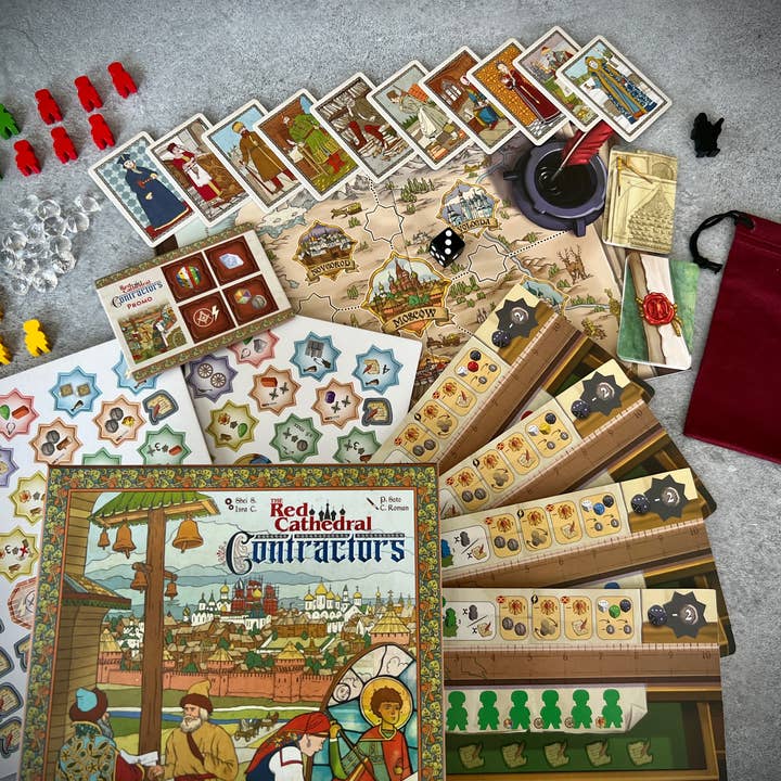 Devir Games - Wholesale Board Game - Red Cathedral, The: Contractors (Expansion)