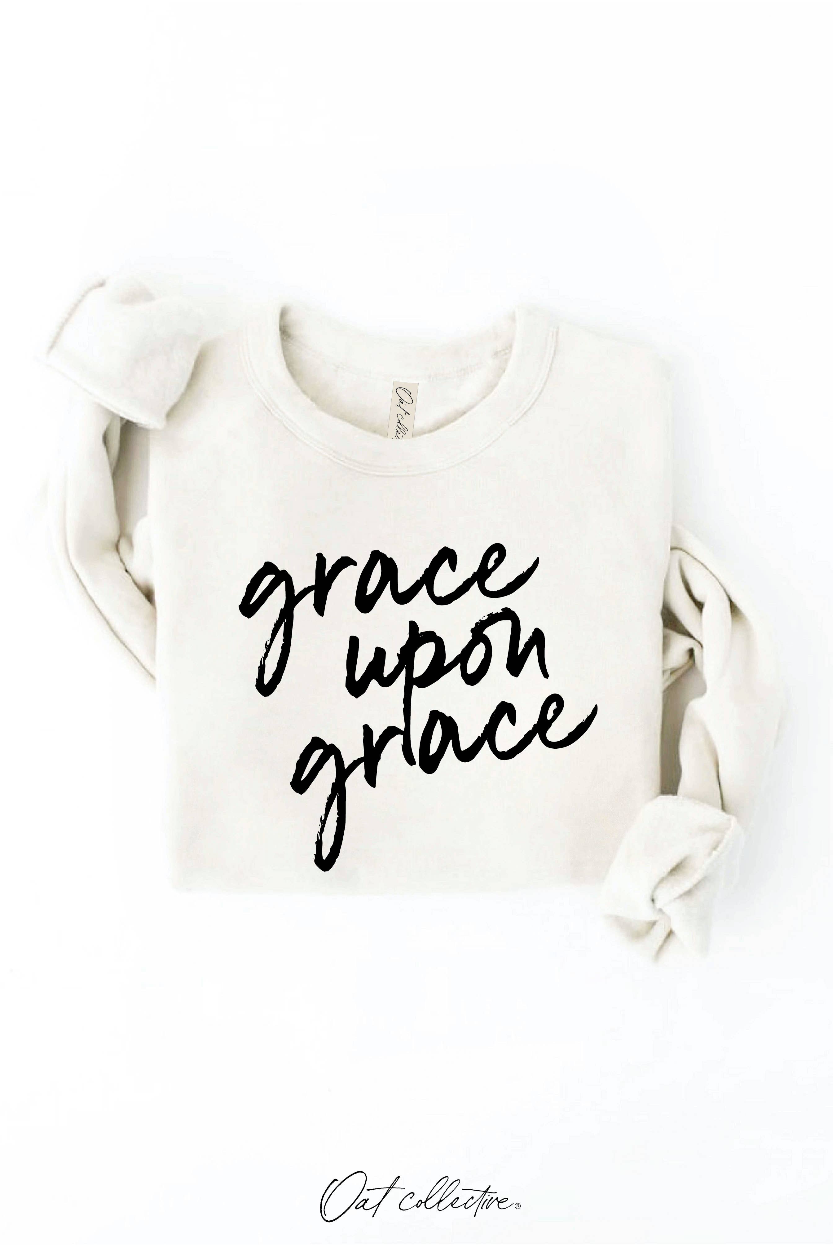 OAT COLLECTIVE – wholesale Graphic sweatshirt – Women’s – GRACE UPON GRACE Graphic Sweatshirt16