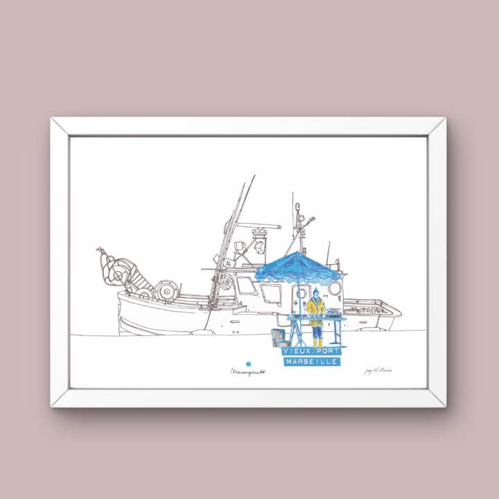 JOG | Maison d’éditions - Wholesale Art Print - Poster - Fish Market 1 - Marion Giraudot2