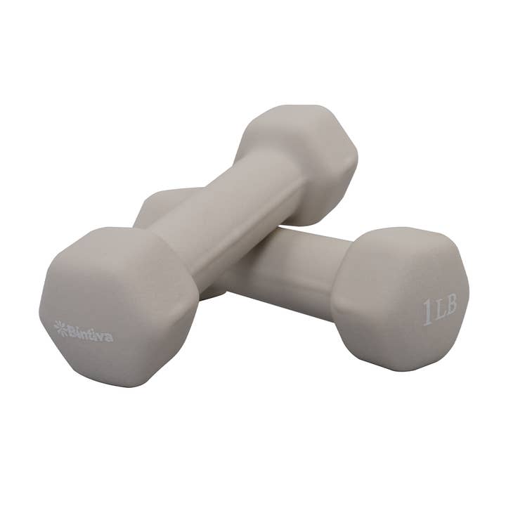 Bintiva - Wholesale Fitness Equipment - Neoprene Hexagon shaped dumbbells - Earth Tones
