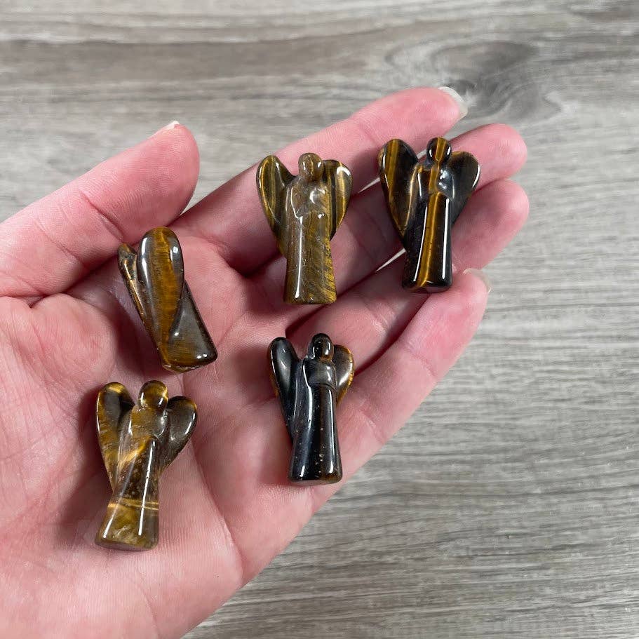 Keystone Crystals - Venta al por mayor Piedras/cristales espirituales - Figuritas de ángeles de piedra preciosa de 2,5 cm – Ángel de cristal al por mayor11