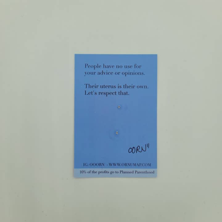 oORn – Großhandel Anstecker/Button – Denken Sie an Ihren eigenen Uterus Hartemail-Pin2
