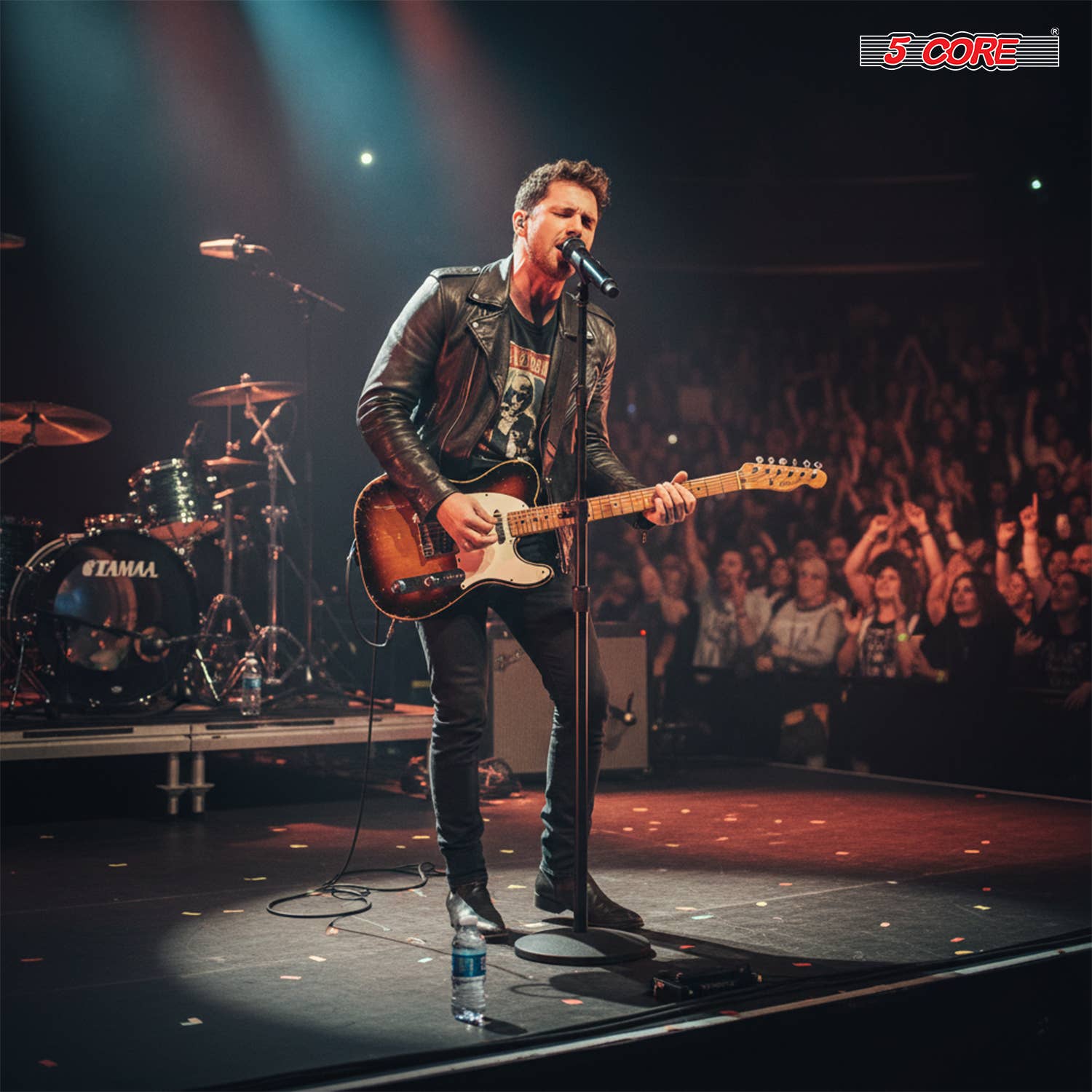 K Cube Inc - Wholesale Music Accessory - 5Core Microphone Stand Round Base Adjustable Mic Mount2