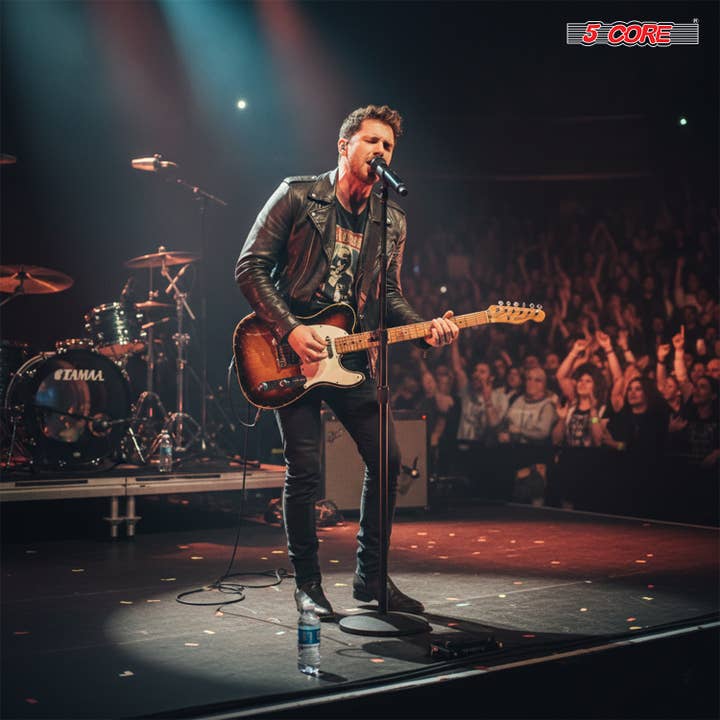 K Cube Inc - Wholesale Music Accessory - 5Core Microphone Stand Round Base Adjustable Mic Mount2