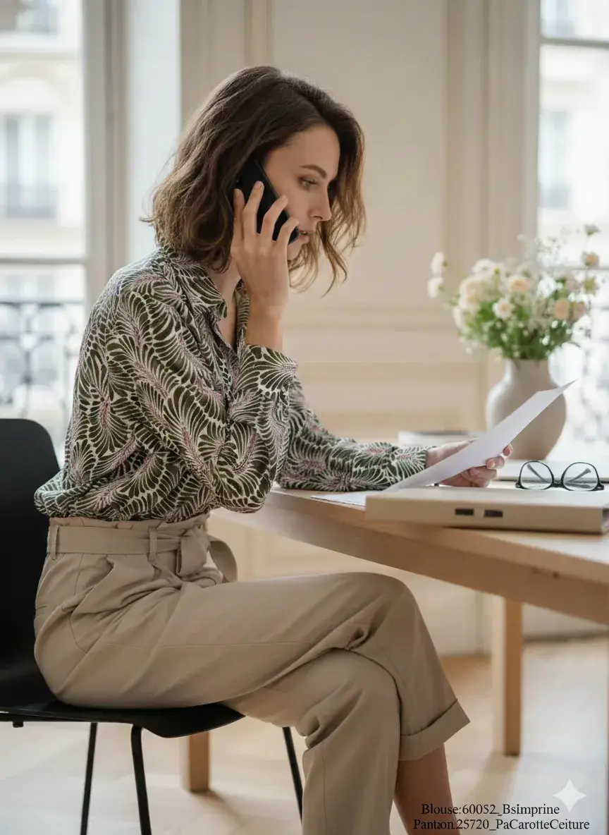 Mimi & Gogo - Wholesale Button Down Shirt - Women's - Printed Blouse @60052_BsImprime9