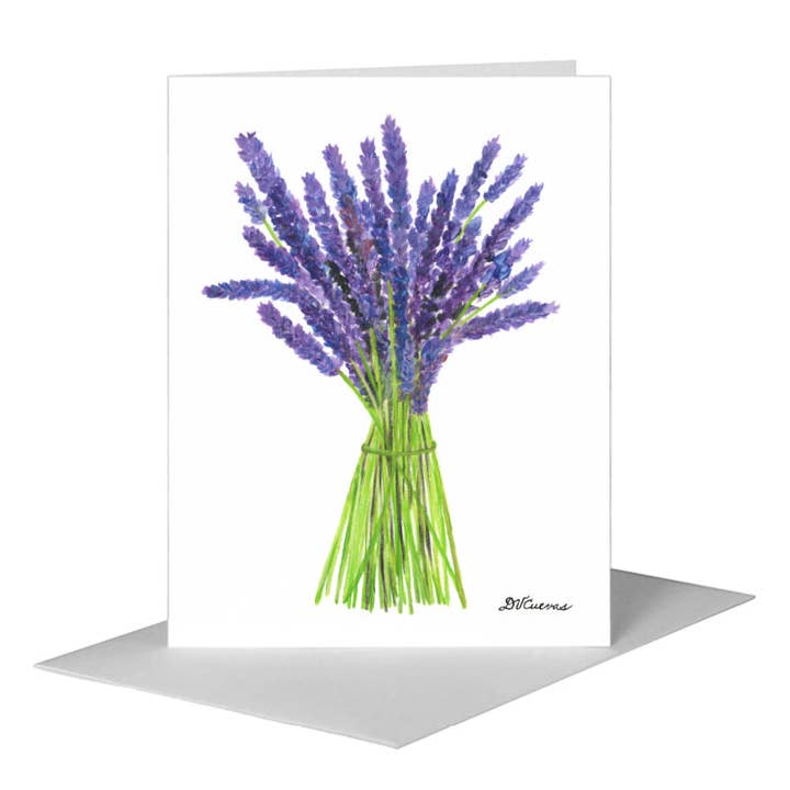 Lavande, Carte de vœux (#8430C) pour la vente par Printed Canvas