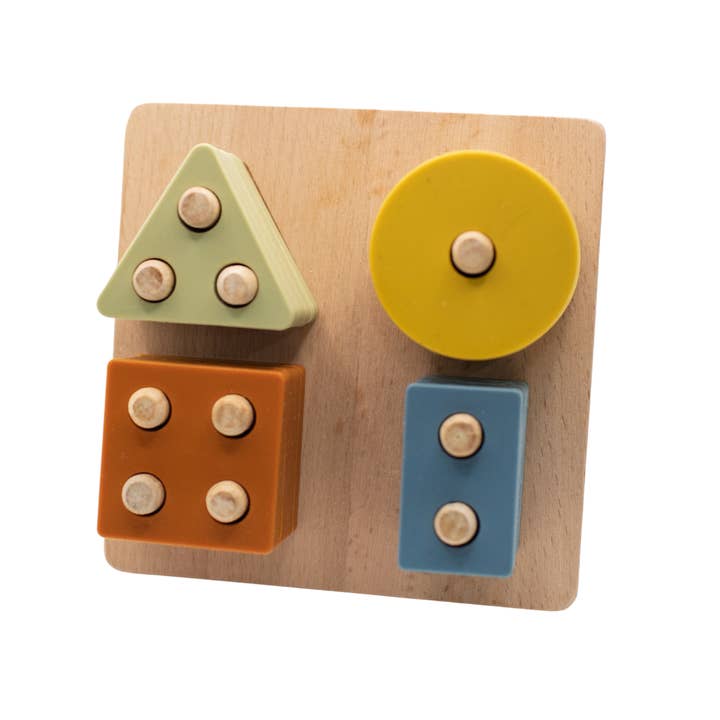 Lytl Store - Wholesale Puzzle - Kids - Shape Puzzle Toy + Geometric + Wood & Silicone + Montessori2