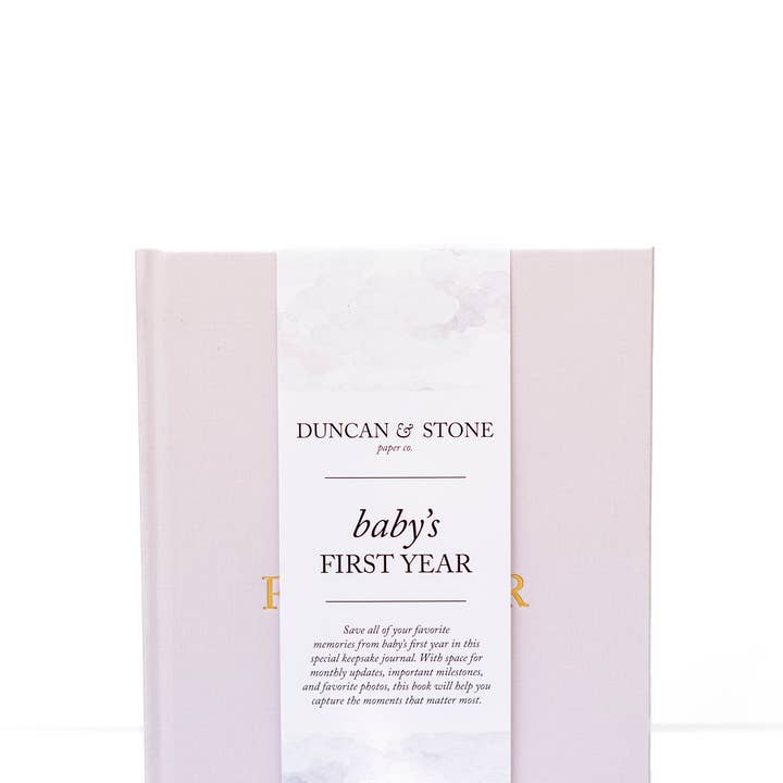 Duncan & Stone Paper Co. - Wholesale Memory Book - Kids & Baby - Baby's First Year Memory Book & Photo Album | Mother's Day15