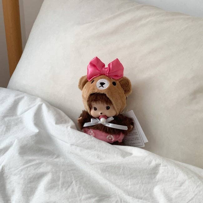 MOND HAUS - Wholesale Keychain - Women's - Bubble Baby Monkey Keychain | Cute Furry Bear Doll Bag Charm6