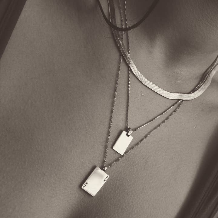 Merewif - Vendita all'ingrosso Collana con ciondolo/pendaglio - Collana asso di picche2