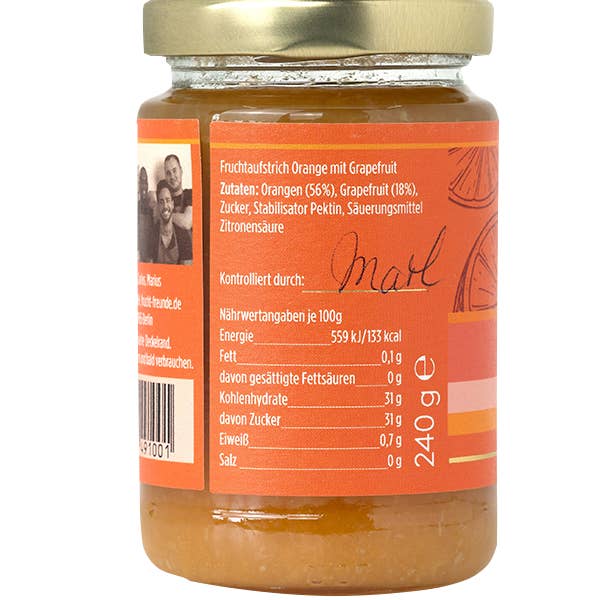 Frucht und Freunde - Wholesale Jam/Jelly - orange grapefruit fruit spread1