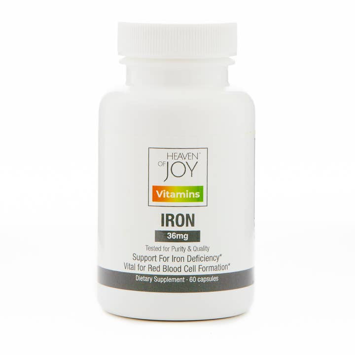 Jern Veganske kapsler - 36mg for engroshandel hos Heaven Of Joy