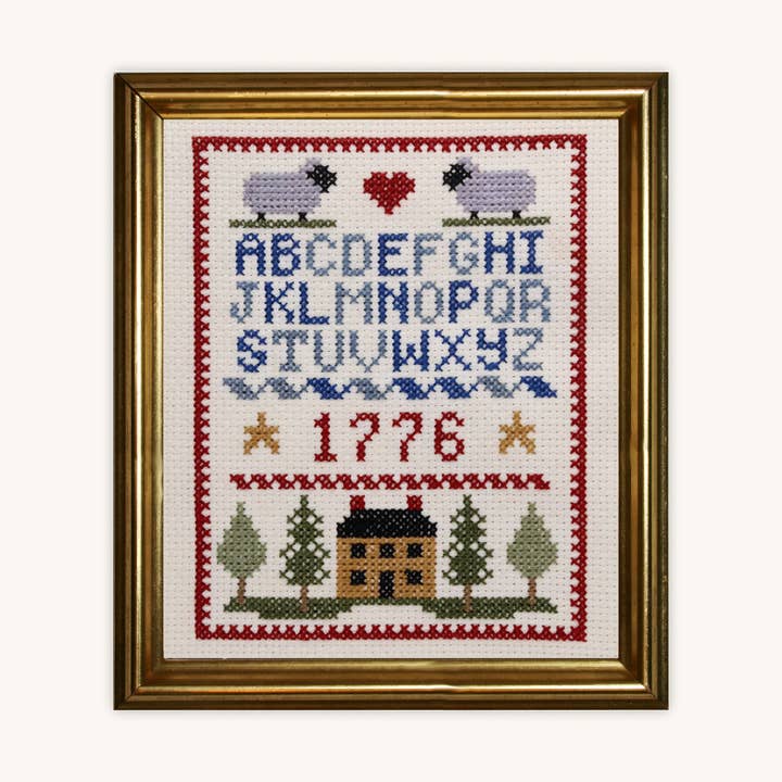 Colonial Sampler broderikit med räknad korsstygn för wholesale av THE POSY COLLECTION