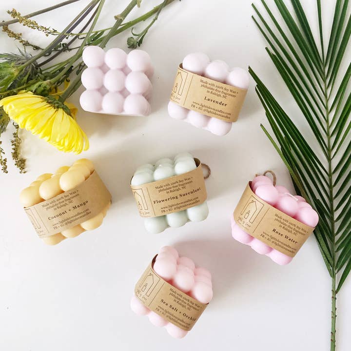 Vela pequena da bolha da Boba por atacado de Light is Love Candles