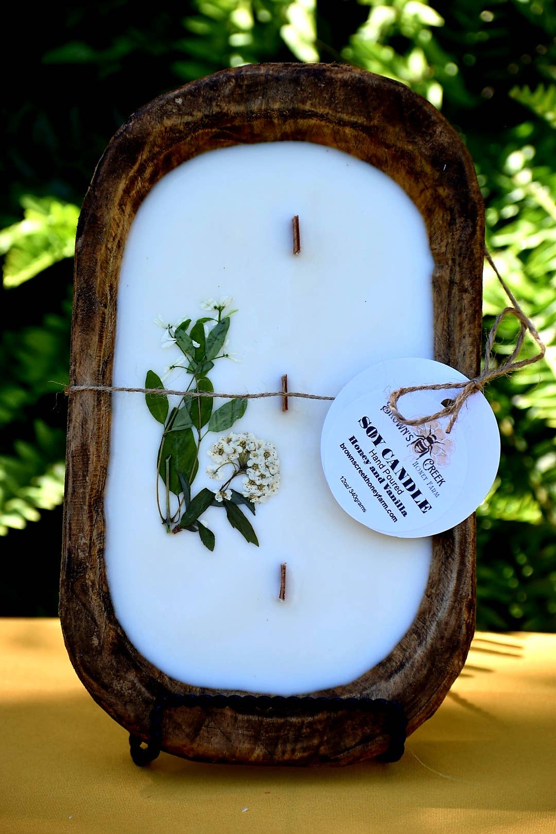 Brown's Creek Honey Farm - Vente Bougie en bocal - Bougie Bol à pâte0