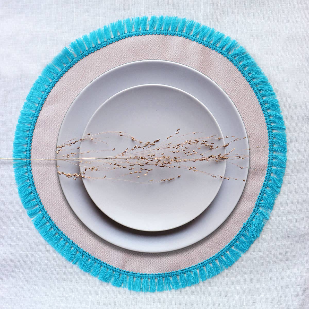 Giardino Segreto - Venta al por mayor Manteles individuales - Individual redondo NAPPE de lino puro7