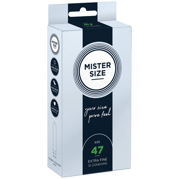 Mister Size Condom Size 47mm - XS (10 Condoms) for wholesale by MISTER SIZE