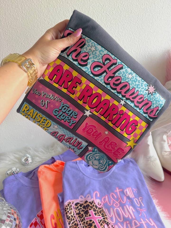 The Heavens Are Roaring Tee for wholesale by Downtown Darling Wholesale