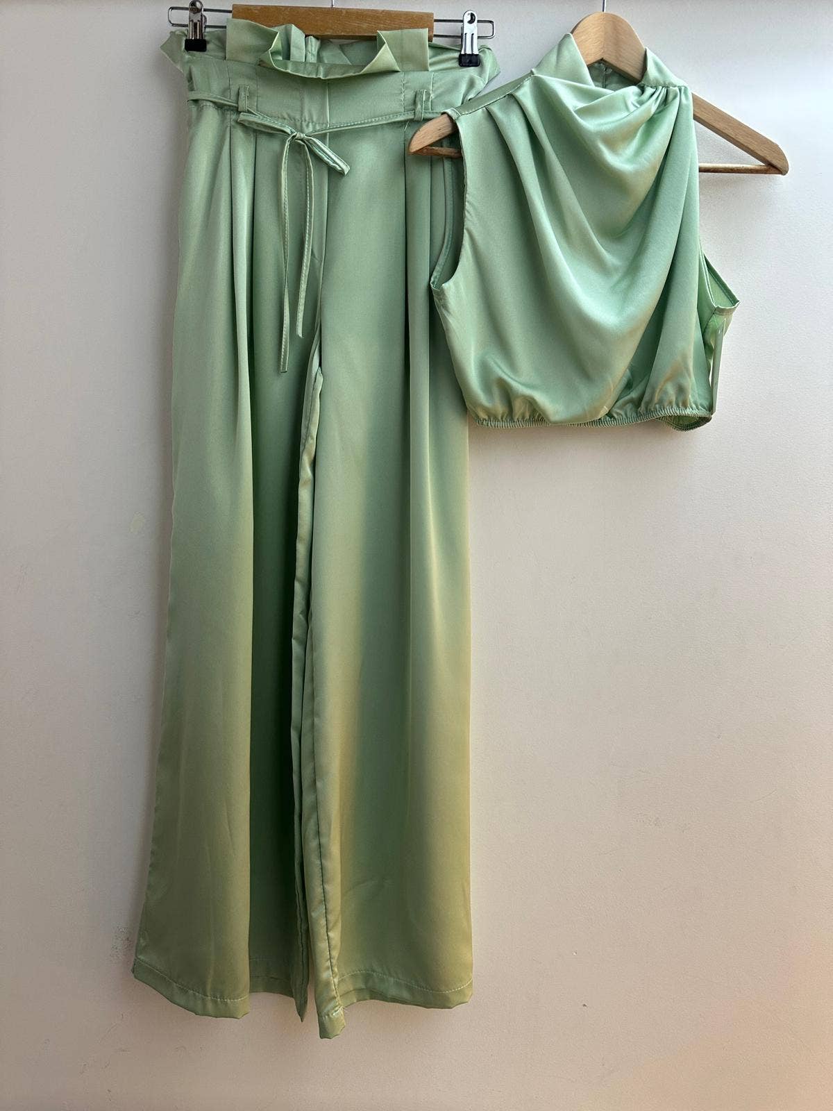 LORIANE - Vente Ensemble haut et pantalon (PAS d'intérieur) - Femme - 9982 Ensemble crop top et pantalon uni7