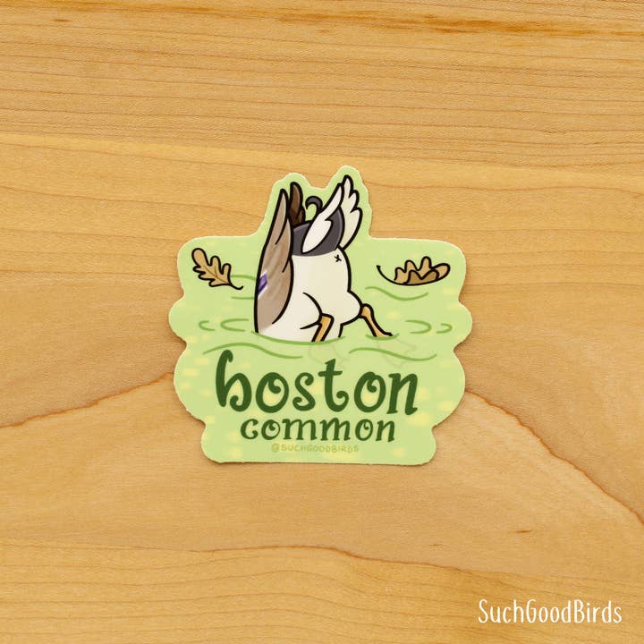 Such Good Birds - Wholesale Sticker - Boston Common Duckbutt- 3" Waterproof Vinyl Sticker Souvenir