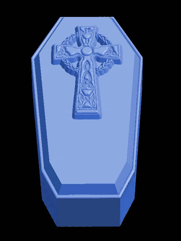 Coffin approx 176g Bath Bomb Mould for wholesale by BBHP Moulds